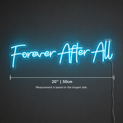 Forever After All Wall Decor LED Neon Sign - 04 Size Image