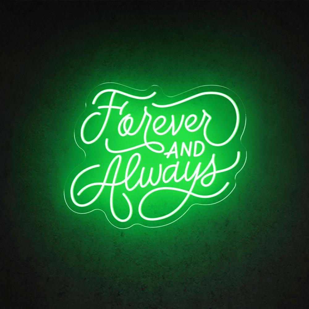 Forever And Always Handwritten Led Neon Sign Wedding Home Decor | Shineneon