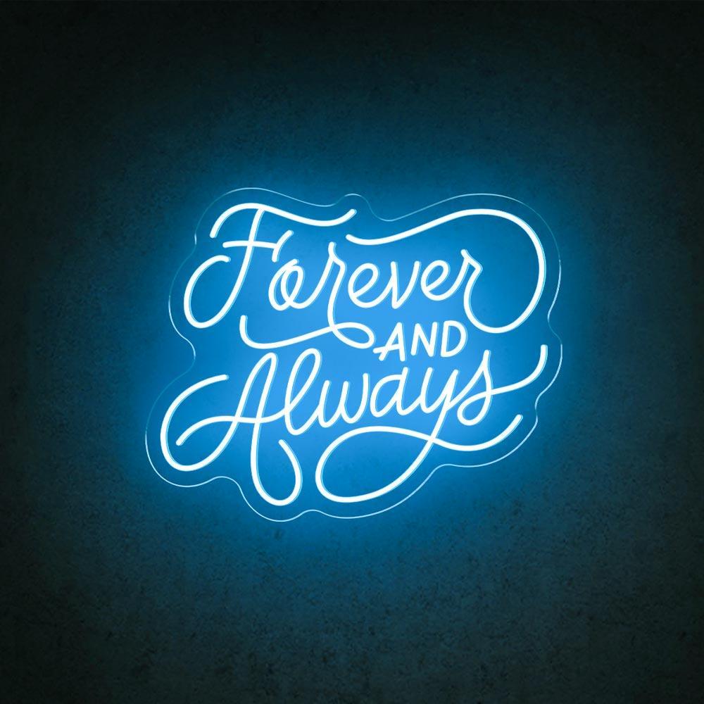 Forever And Always Handwritten Led Neon Sign Wedding Home Decor | Shineneon