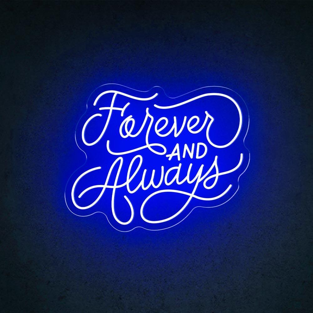 Forever And Always Handwritten Led Neon Sign Wedding Home Decor | Shineneon
