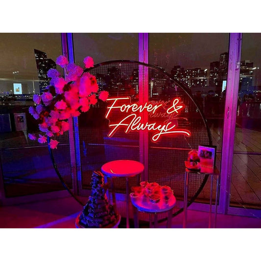 Forever And Always Led Sign Business Neon Sign