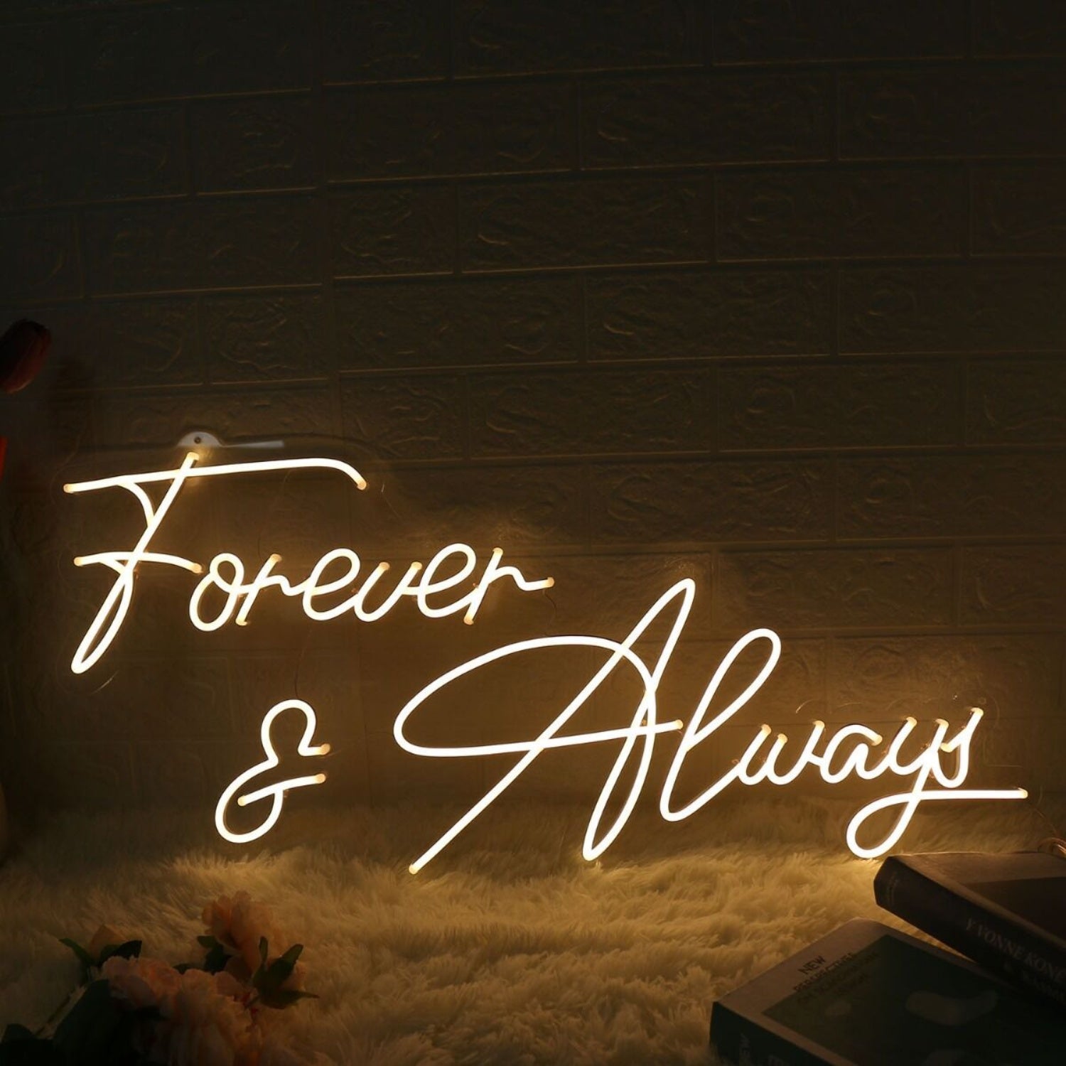 Forever And Always Yellow Wedding Led Neon Sign | Shineneon