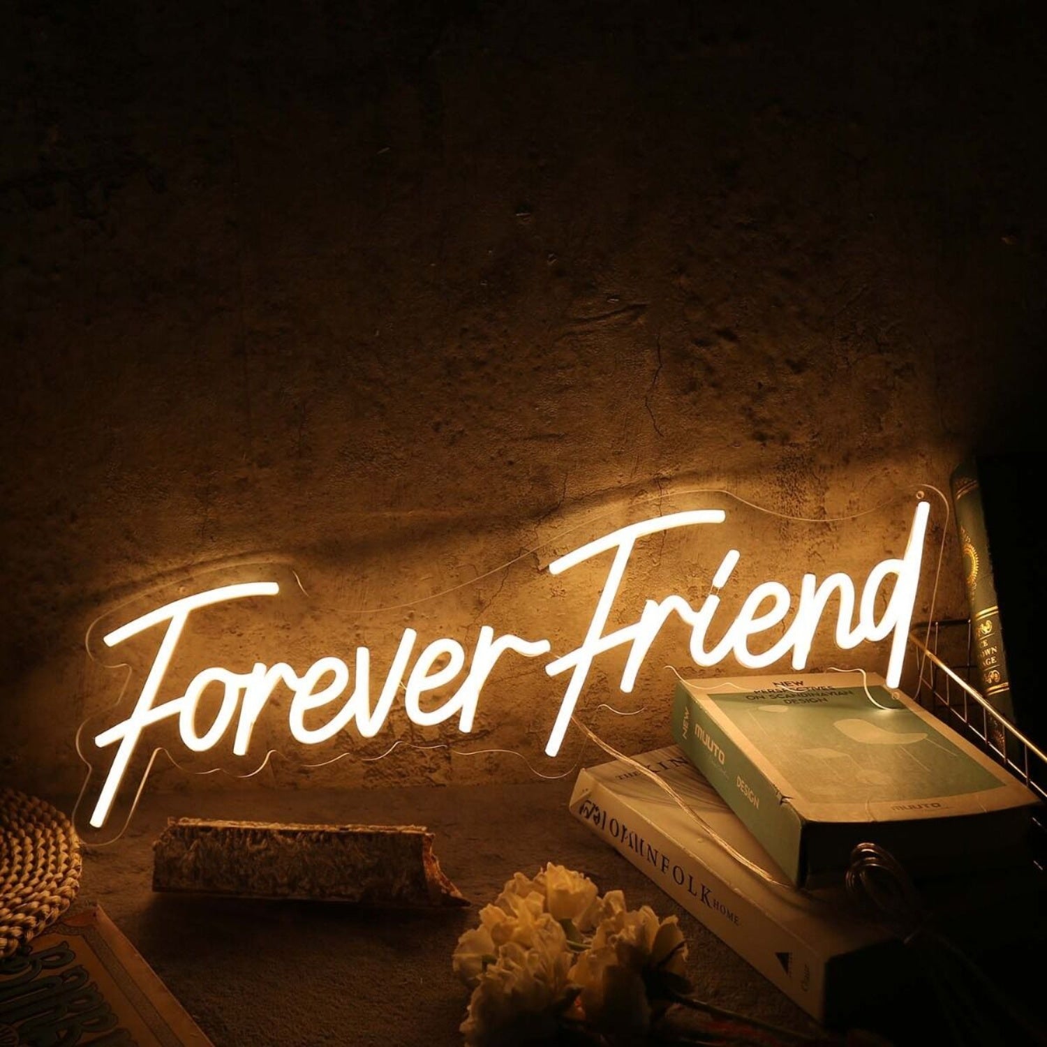 Forever Friend Yellow Led Neon Sign | Shineneon