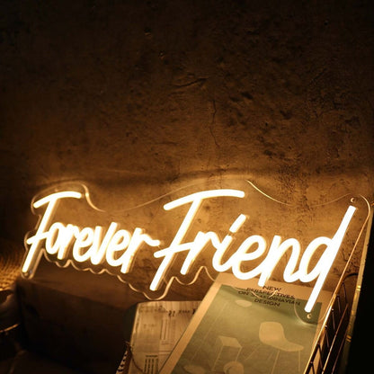 Forever Friend Yellow Led Neon Sign | Shineneon
