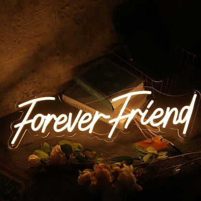 Forever Friend Yellow Led Neon Sign | Shineneon