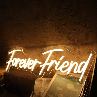Forever Friend Yellow Led Neon Sign - Shineneon