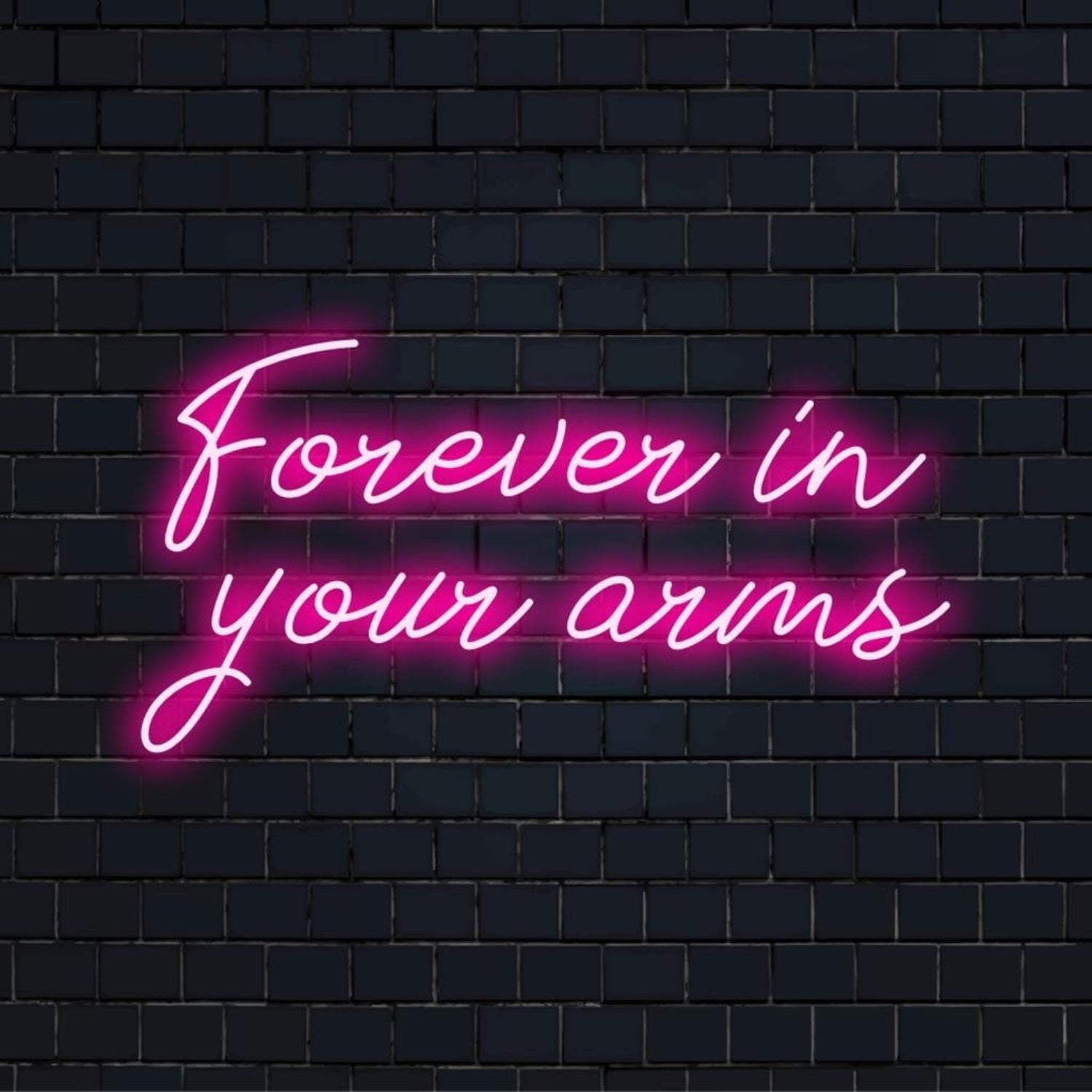 Forever In Your Arms Pink Led Neon Sign For Romantic Home Cafe Wedding Decor | Shineneon