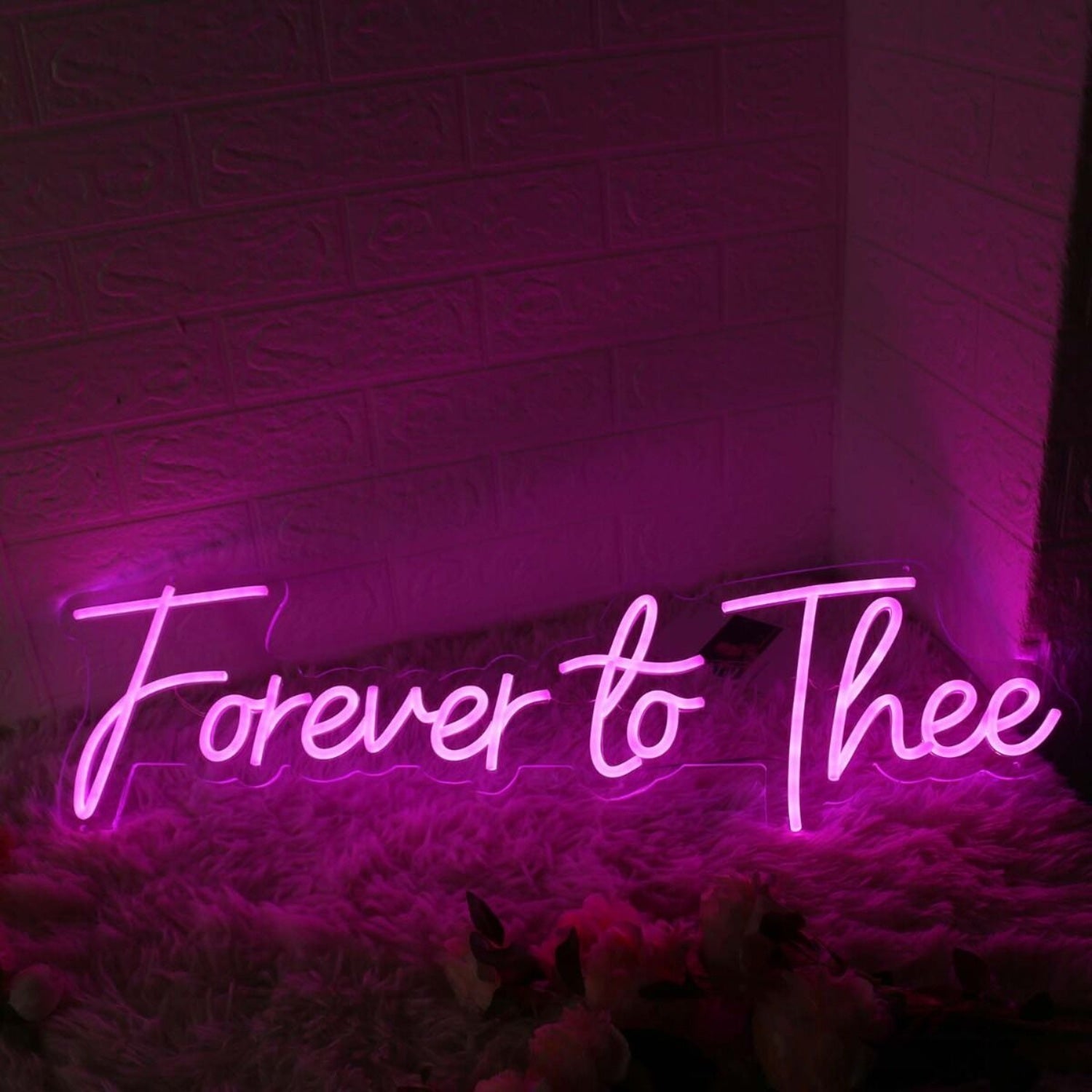 Forever To Thee Pink Led Neon Sign - Shineneon