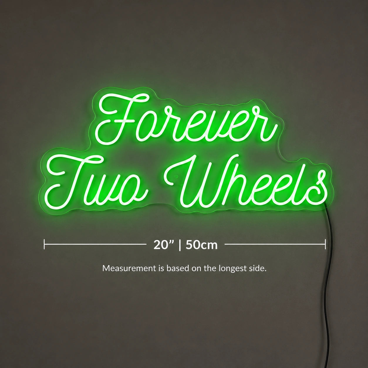 Forever Two Wheels Neon Sign LED Neon Sign size image