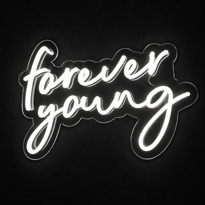 Forever Young Script LED Neon Sign - Shineneon