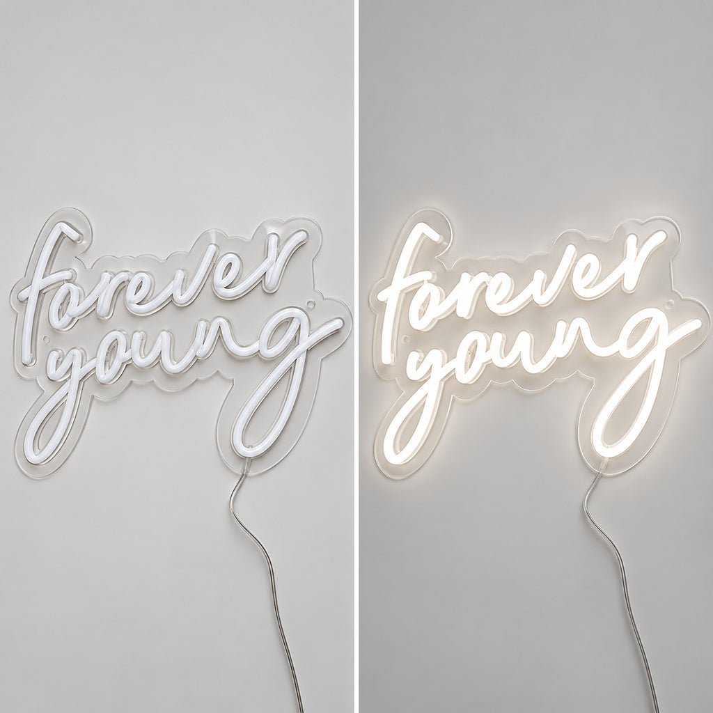 Forever Young Script LED Neon Sign - Shineneon