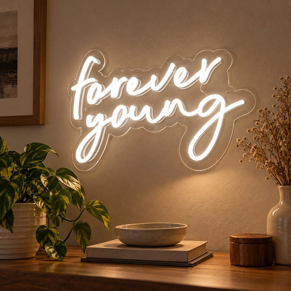 Forever Young Script LED Neon Sign - Shineneon