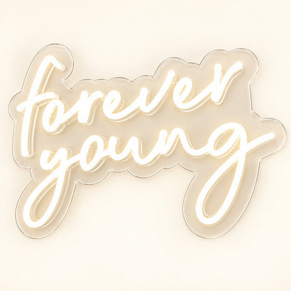 Forever Young Script LED Neon Sign - Shineneon