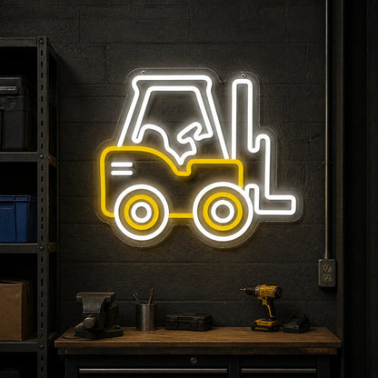 Forklift Vintage LED Neon Sign - Shineneon