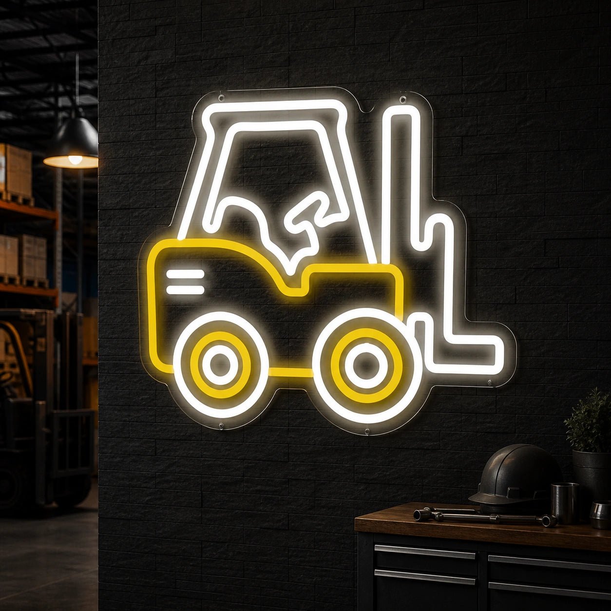 Forklift Vintage LED Neon Sign - Shineneon