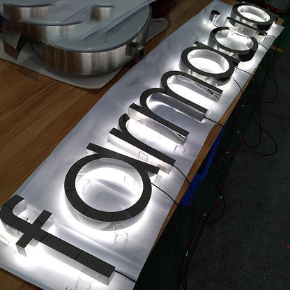 Formacio 3D Backlit Letters Business Metal Led Sign - Shineneon