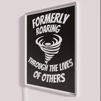 Formerly Roaring Through The Lives Tornado Rgb Led Neon Sign - Shineneon