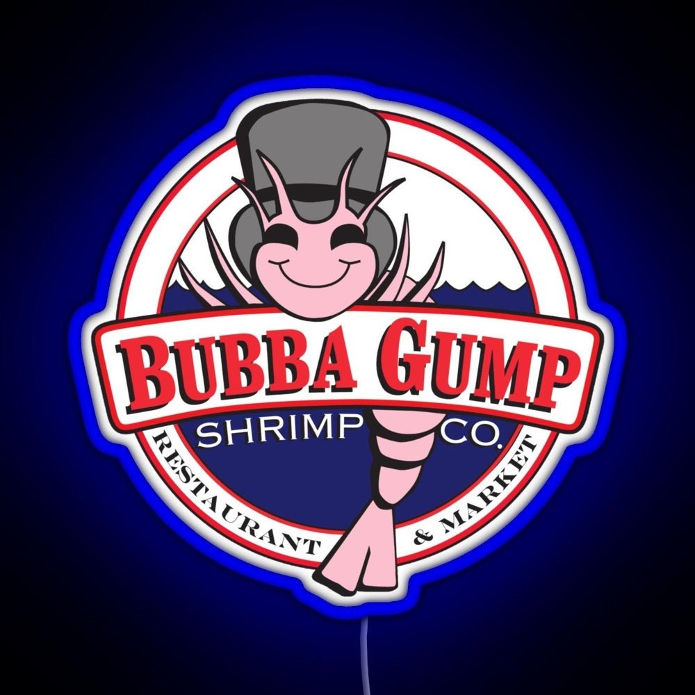 Forrest Gump Bubba Gump Shrimp Co Rgb Led Neon Sign Pop Wall Art - Shineneon