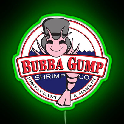Forrest Gump Bubba Gump Shrimp Co Rgb Led Neon Sign Pop Wall Art - Shineneon