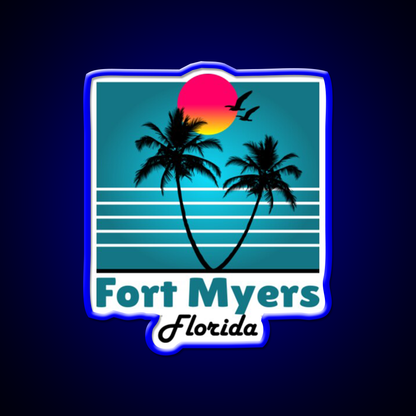 Fort Myers Florida Fl Fort Myers Florida Fl Whiskey Drink Bar Led Neon Sign Rgb Color