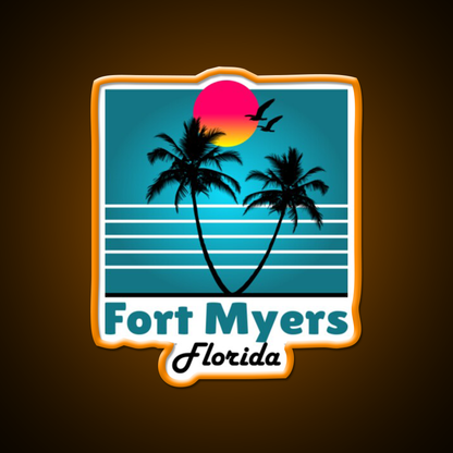 Fort Myers Florida Fl Fort Myers Florida Fl Whiskey Drink Bar Led Neon Sign Rgb Color