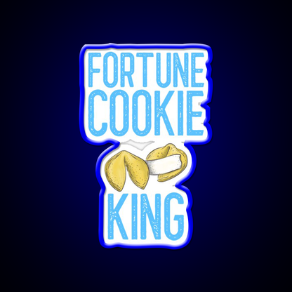 Fortune Cookie King Fortune Cookie Gift Led Neon Sign Chinese Food Rgb Color