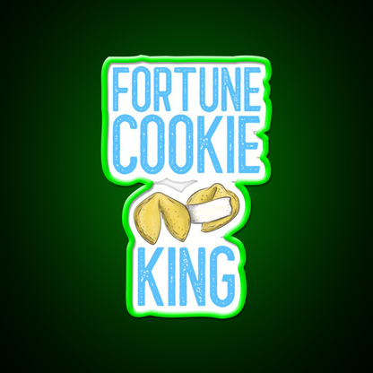 Fortune Cookie King Fortune Cookie Gift Led Neon Sign Chinese Food Rgb Color