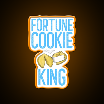 Fortune Cookie King Fortune Cookie Gift Led Neon Sign Chinese Food Rgb Color