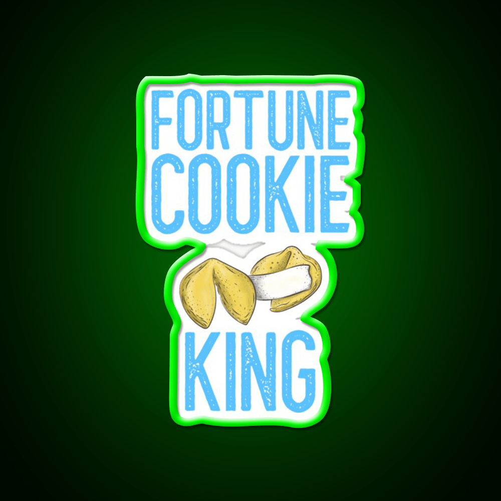 Fortune Cookie King Fortune Cookie Gift Led Neon Sign Chinese Food Rgb Color - Shineneon