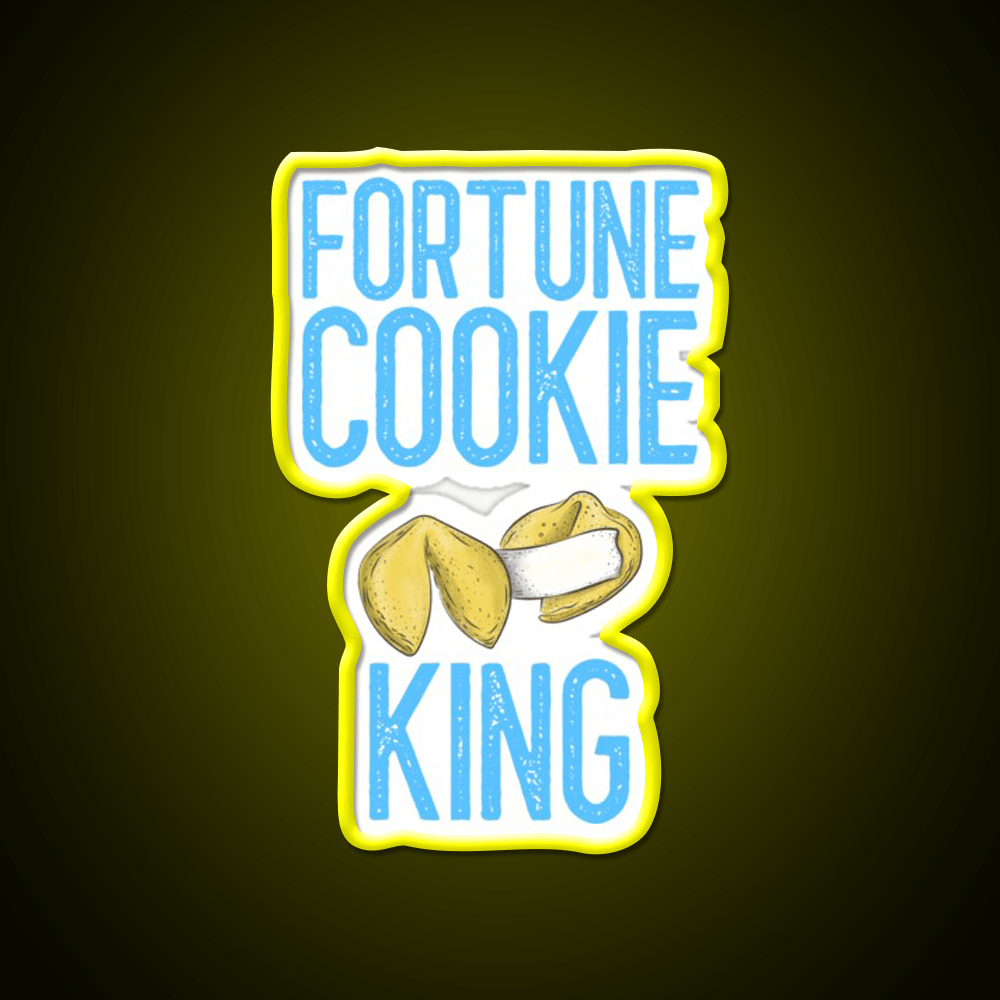 Fortune Cookie King Fortune Cookie Gift Led Neon Sign Chinese Food Rgb Color - Shineneon