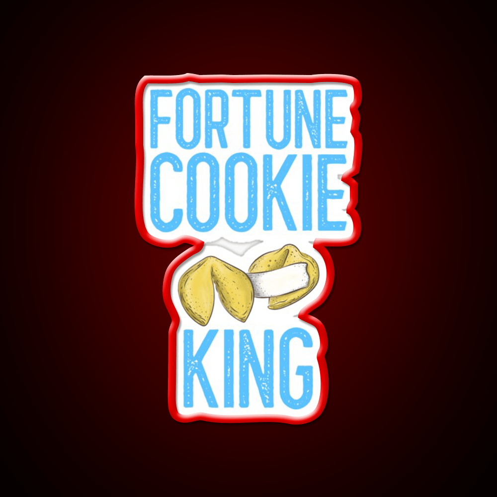 Fortune Cookie King Fortune Cookie Gift Led Neon Sign Chinese Food Rgb Color - Shineneon
