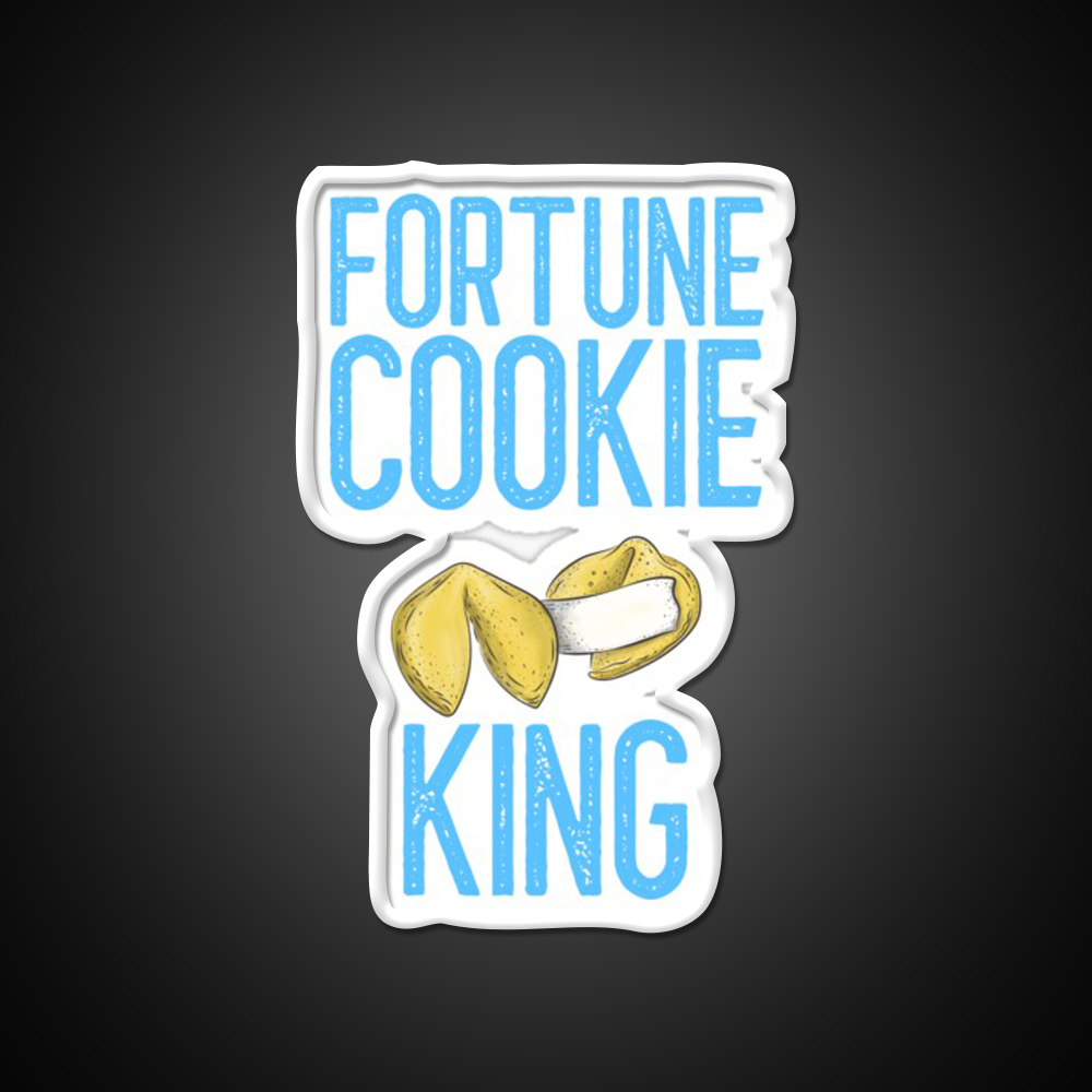 Fortune Cookie King Fortune Cookie Gift Led Neon Sign Chinese Food Rgb Color