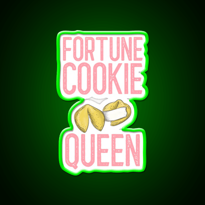 Fortune Cookie Queen Fortune Cookie Gift Led Neon Sign Chinese Food Rgb Color - Shineneon