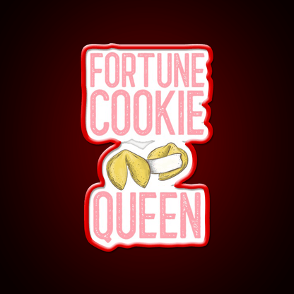 Fortune Cookie Queen Fortune Cookie Gift Led Neon Sign Chinese Food Rgb Color - Shineneon