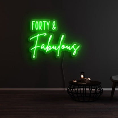 Forty And Fabulous Led Neon Sign - Shineneon