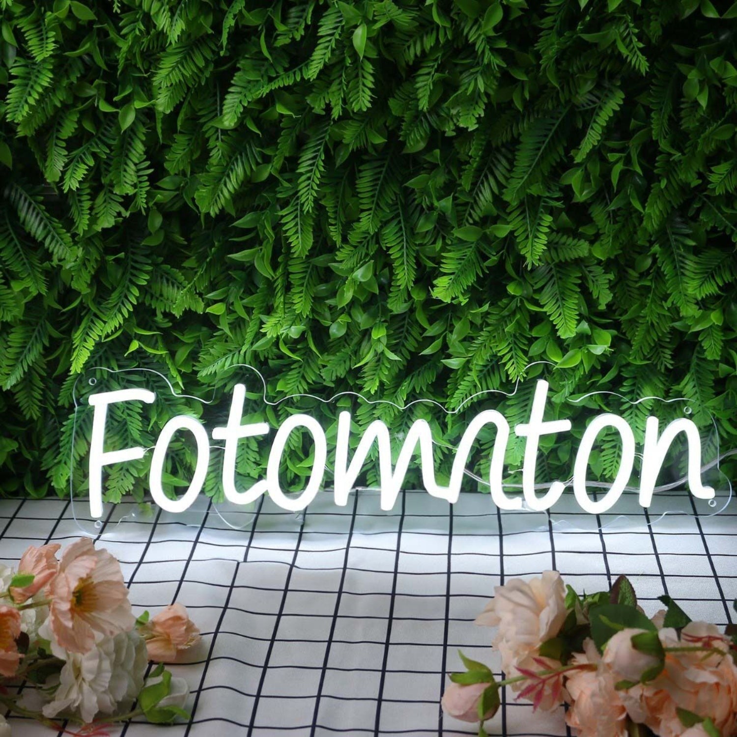 Fotomaton White Led Neon Sign - Shineneon
