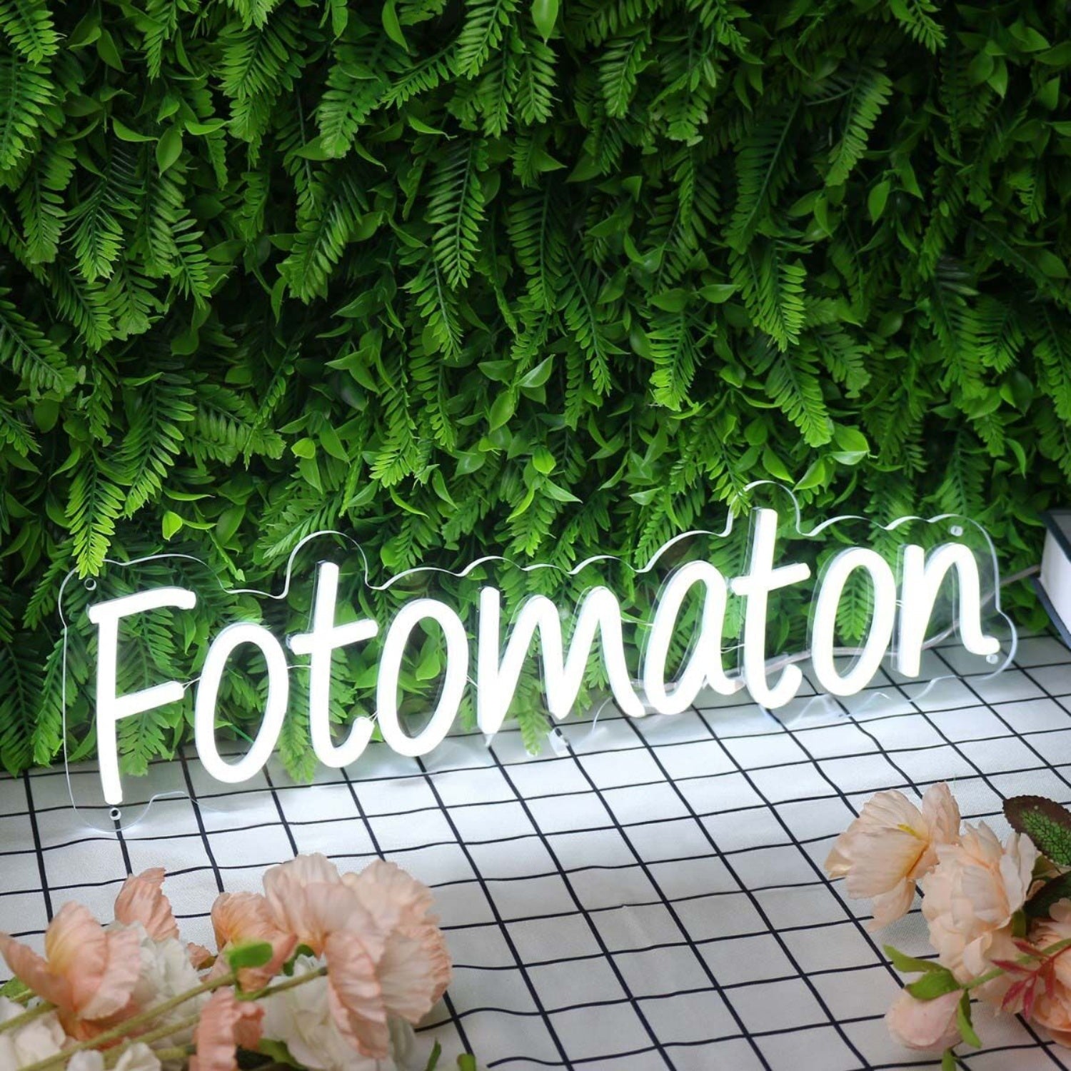 Fotomaton White Led Neon Sign - Shineneon