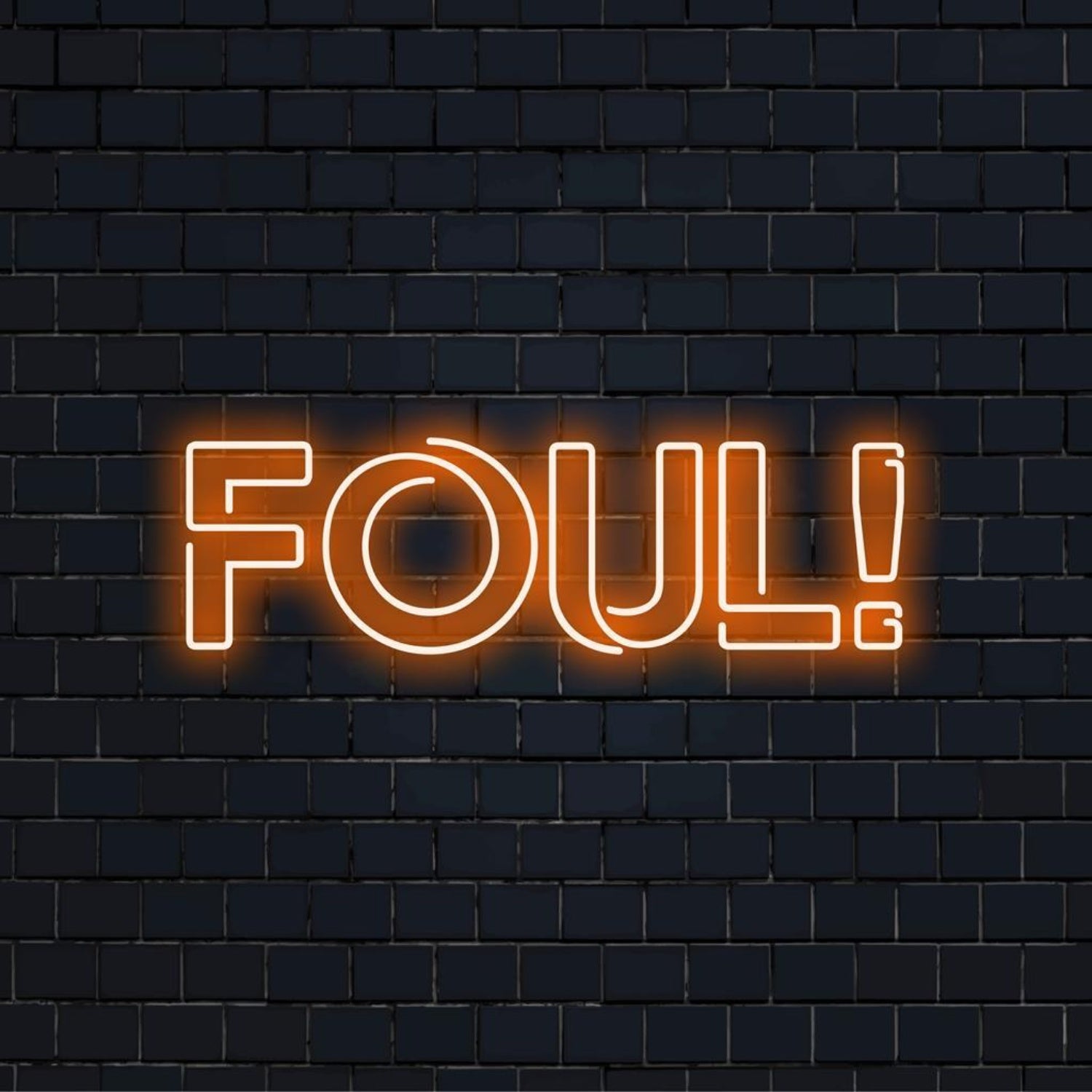 Foul! Led Neon Sign Sports Bar Game Room Wall Decor | Shineneon
