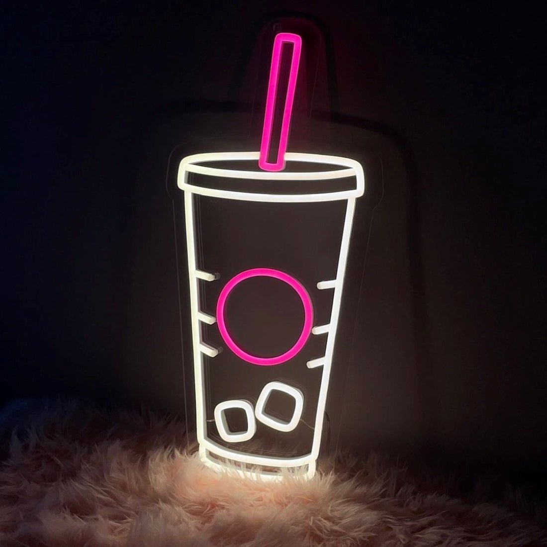 Fountain Drink Soda Cup And Straw Neon Signs Neon Lights Led Neon Signs - Shineneon
