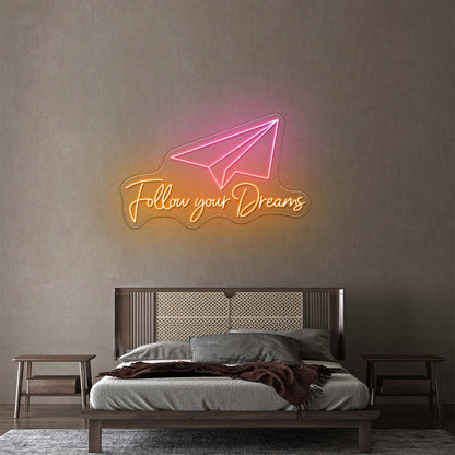 Fountain Pen Artwork Personalized Light Up Sign - Shineneon