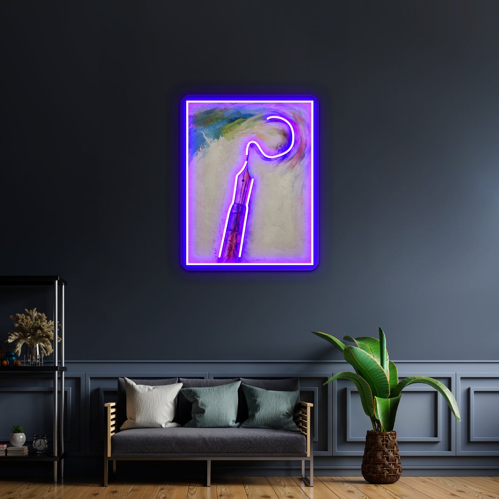 Fountain Pen Artwork Personalized Light Up Sign