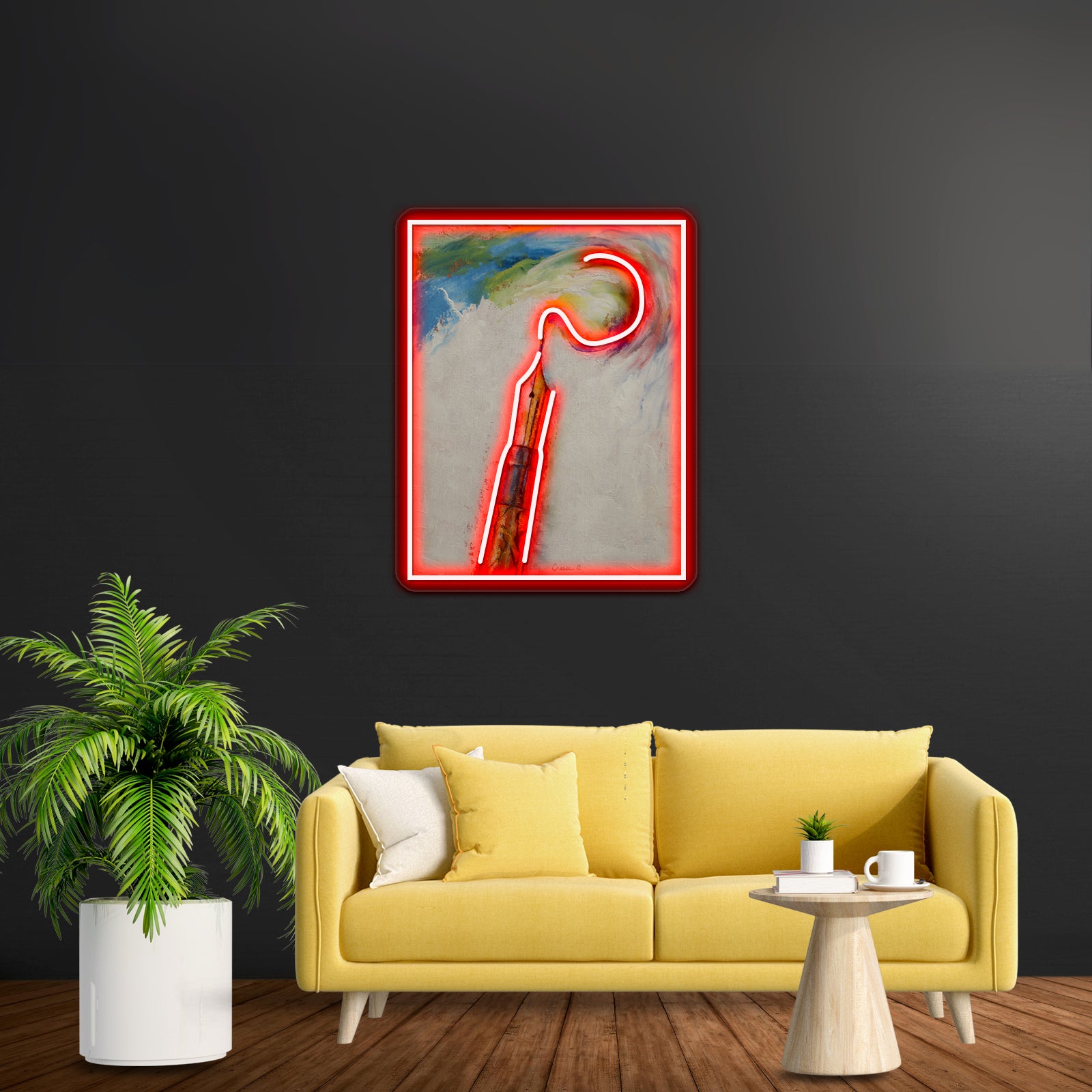 Four Christmas Symbols Led Neon Sign Artwork