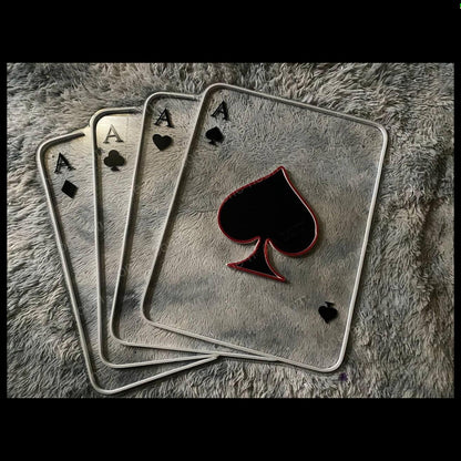 Four Aces Poker Red White Led Neon Sign For Game Room And Bar Decor | Shineneon