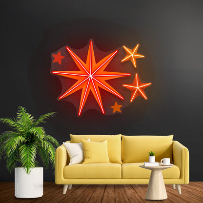 Four Christmas Symbols Led Neon Sign Artwork - Shineneon