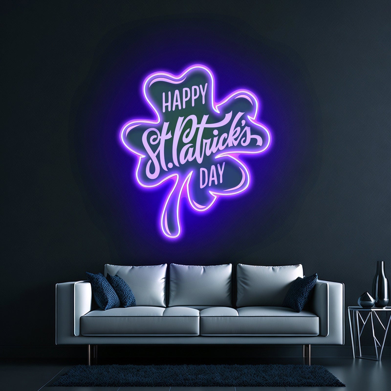 Four Leaf Clover Saint Patrick Day Led Signs - Shineneon