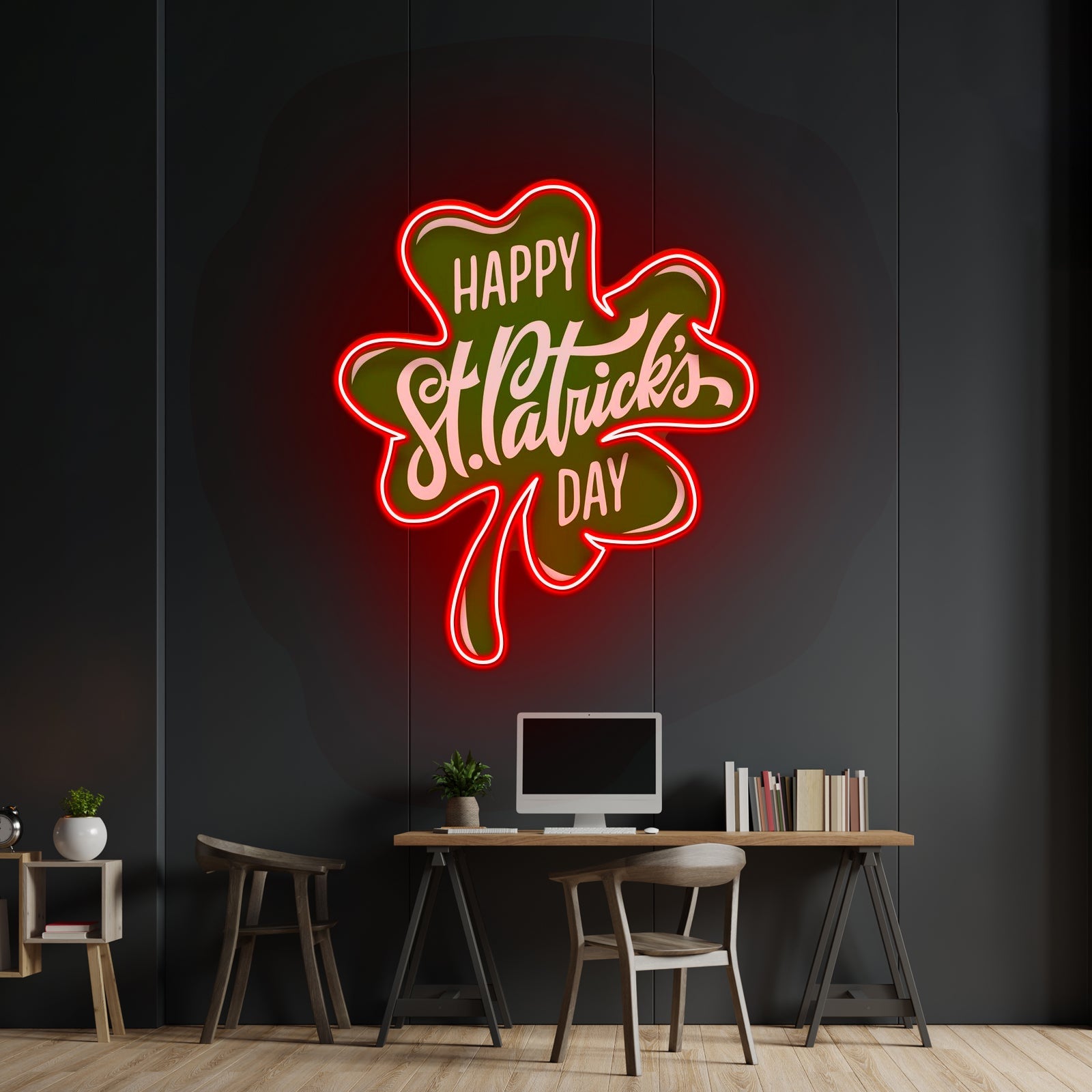 Four Leaf Clover Saint Patrick Day Led Signs - Shineneon