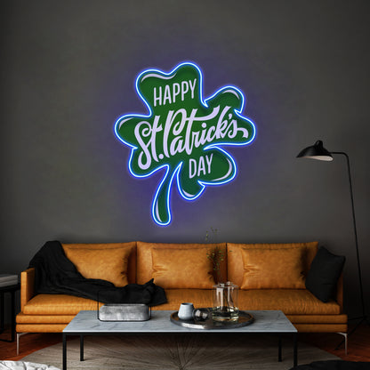 Four-Leaf Clover Saint Patrick Day Led Signs