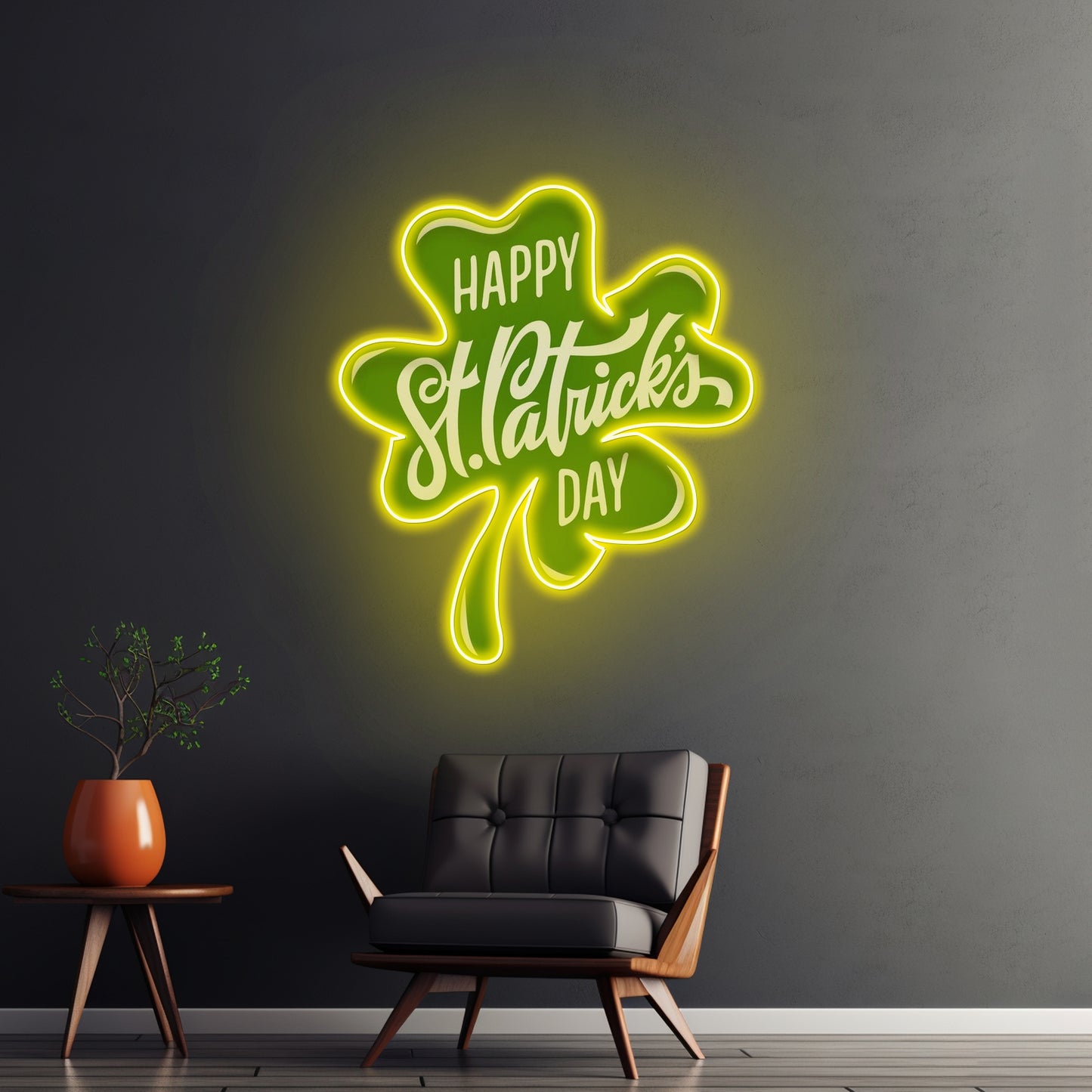 Four-Leaf Clover Saint Patrick Day Led Signs