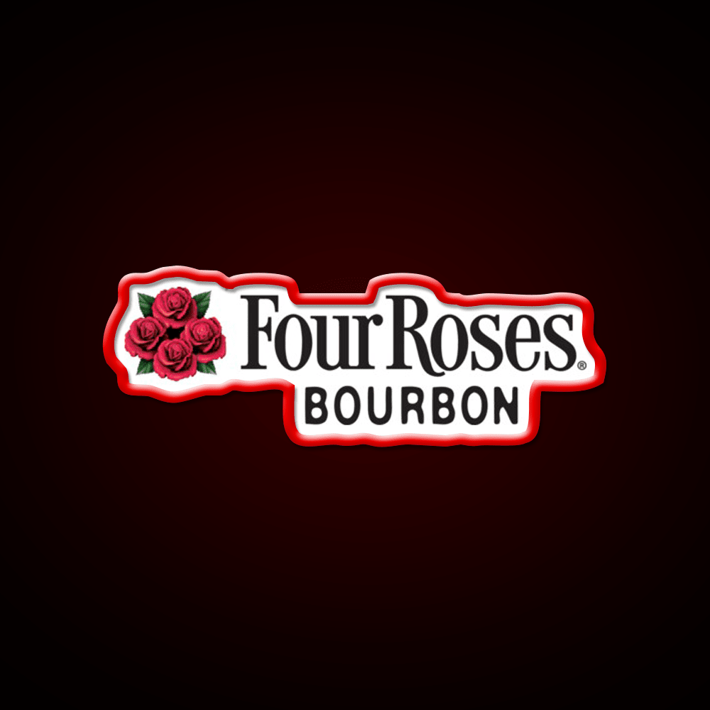 Four Roses Bourbon Whiskey Drink Bar Led Neon Sign Rgb Color - Shineneon