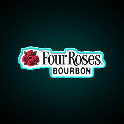 Four Roses Bourbon Whiskey Drink Bar Led Neon Sign Rgb Color - Shineneon